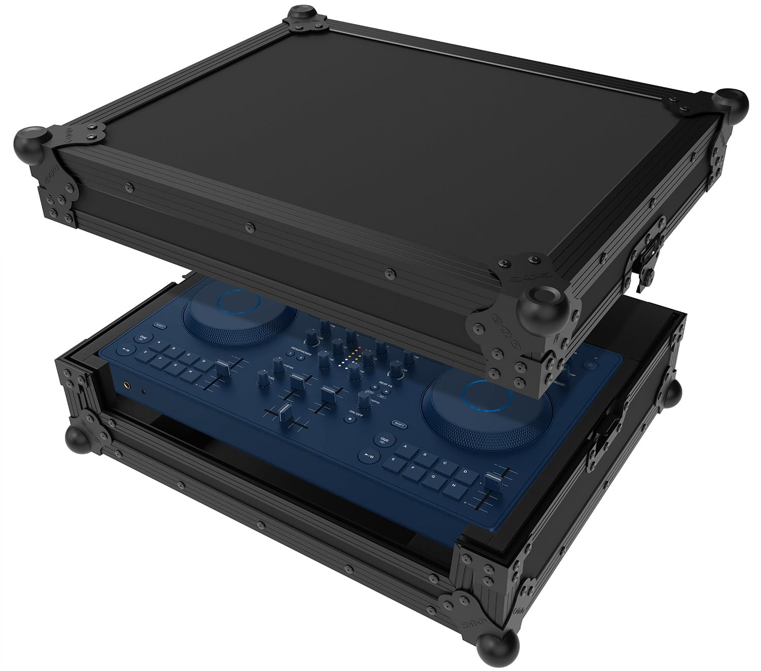 Отворен Zomo Flightcase A-Omni-Duo NSE с вътрешна подплата от дунапрен