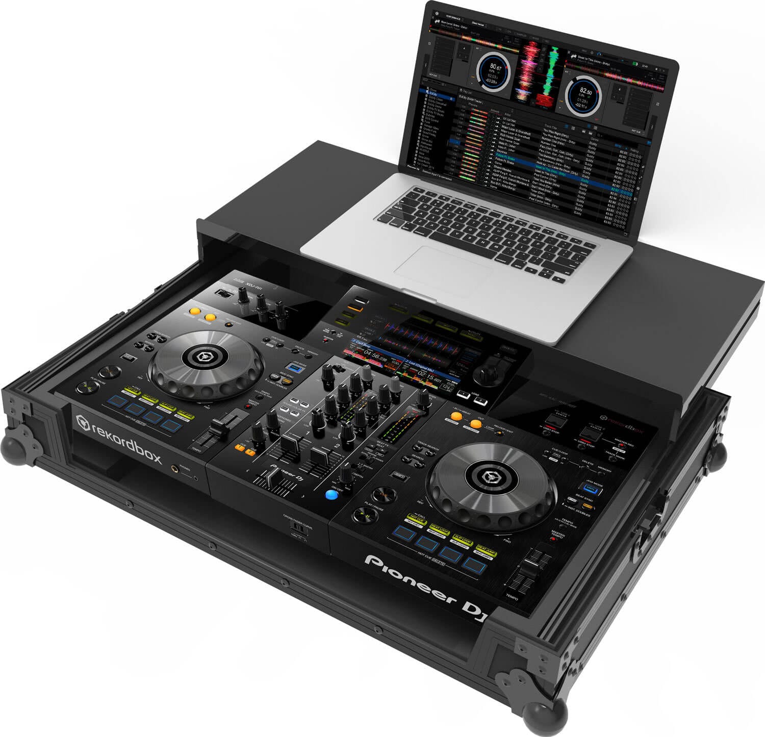 Черен Zomo Flightcase P-XDJ-RR Plus NSE с алуминиеви профили и топчести ъгли