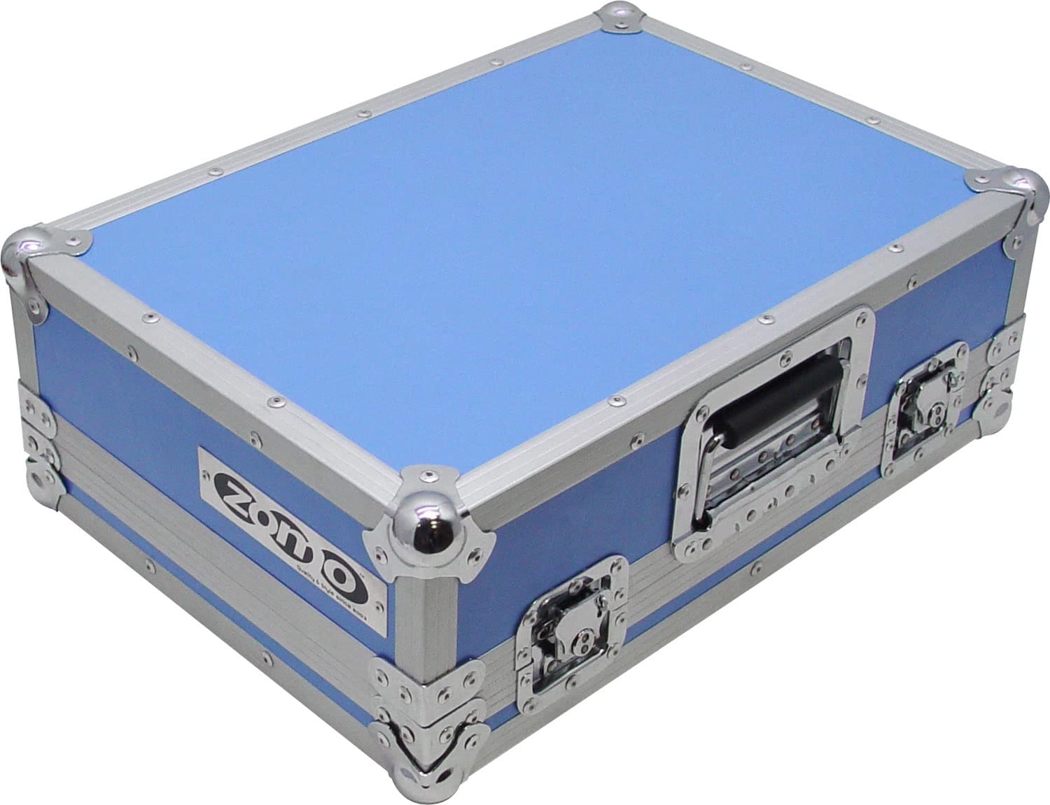 Син Zomo Flightcase PC-100/2 отпред в затворено състояние