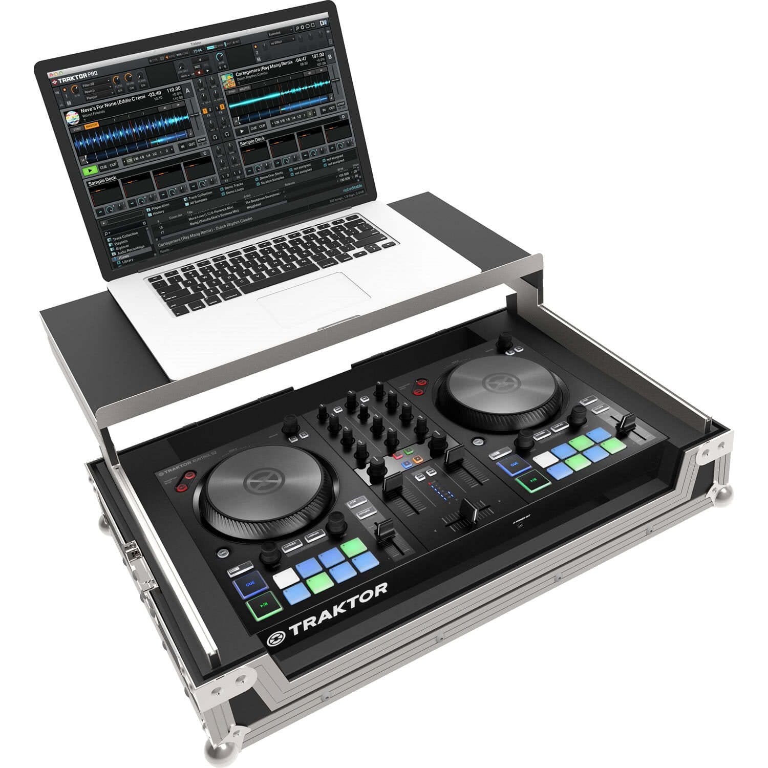 PEP FC-S2 MK3 Flightcase за Traktor Kontrol S2 MK3 със затворен капак