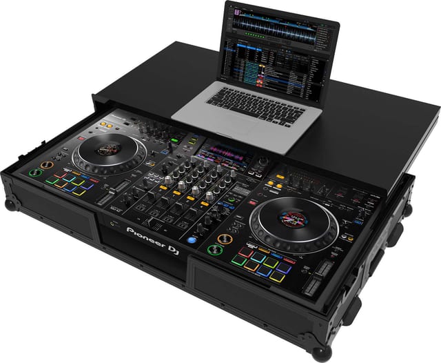 Zomo Flightcase P-XDJ-XZ NSE Plus в черно, затворен, изглед отпред