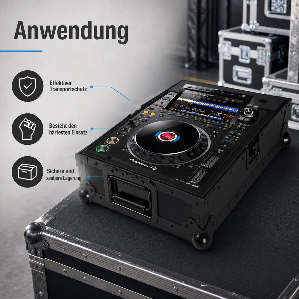 Zomo P-CDJ-3000 NSE flightcase за Pioneer CDJ-3000, общ изглед