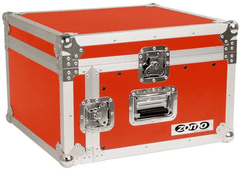 Червен Zomo Flightcase Rack 104 – 19-инчов rack кейс, изглед отпред