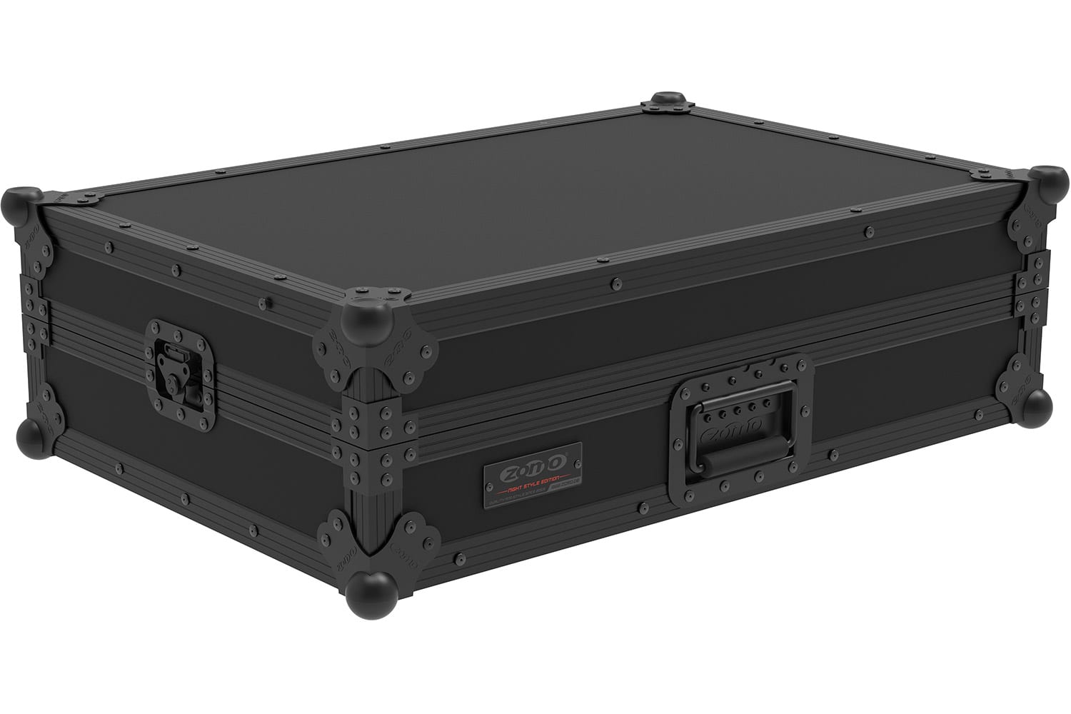 Zomo Flightcase A-DDJ-GRV6 NSE от близо със закопчалки и ъглови протектори