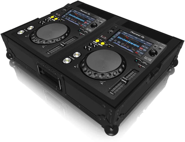 Черен Zomo Flightcase XDJ-700 NSE, затворен, поглед отпред