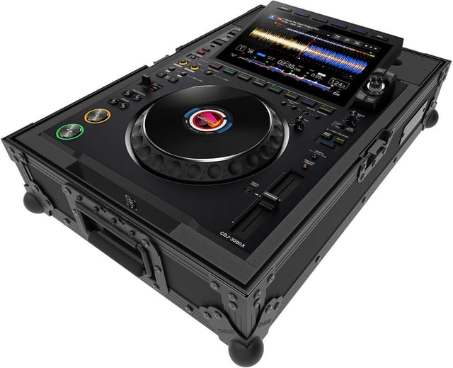 Zomo Flightcase A-CDJ-3000X NSE в черен цвят, поглед отпред и отстрани