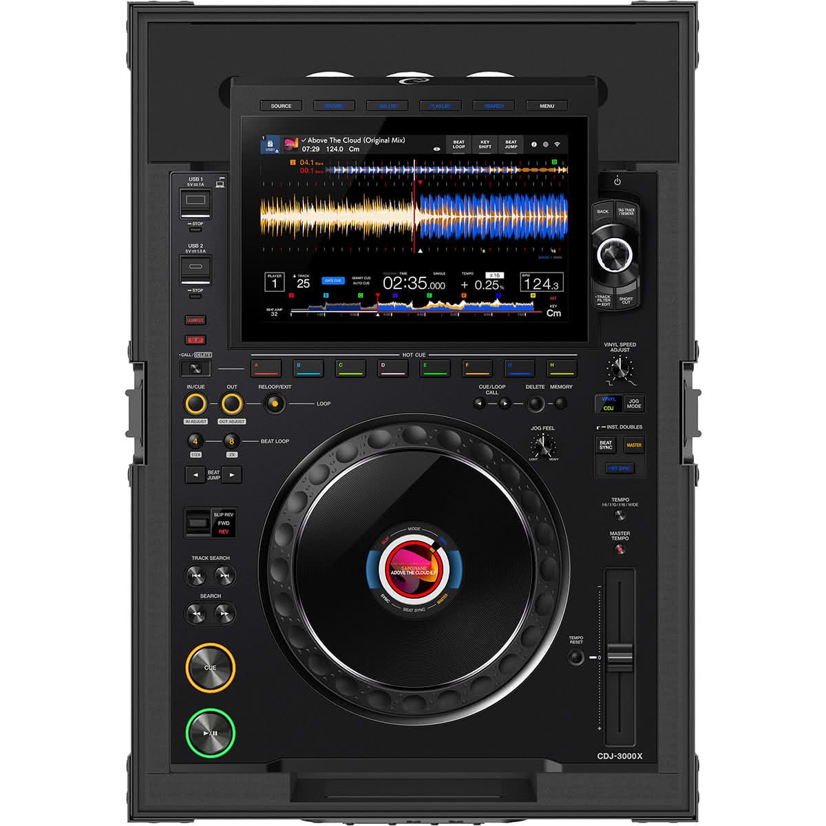 Затворен Zomo A-CDJ-3000X NSE със закопчалки тип пеперуда и дръжка
