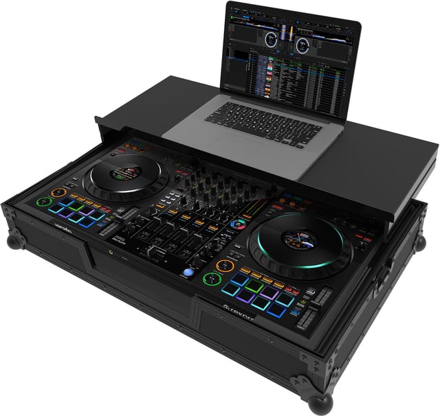 Zomo Flightcase P-DDJ-FLX10 Plus NSE в черен цвят, затворен, общ изглед