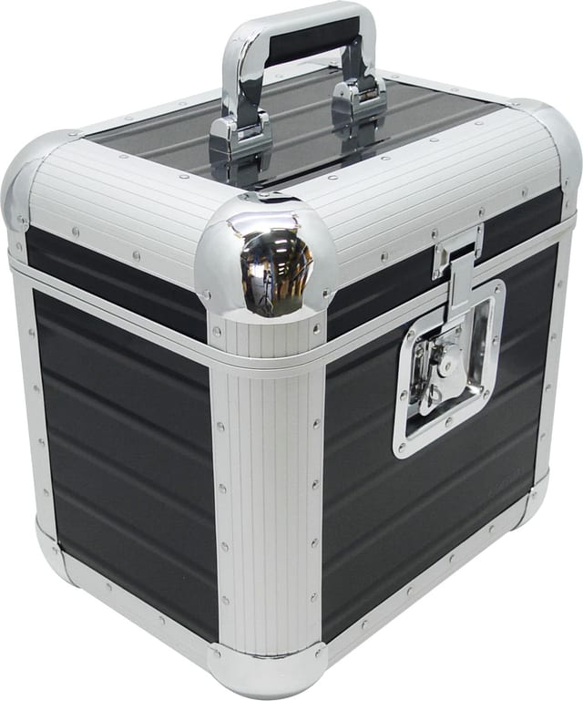 Черен кейс за винилови плочи Zomo Recordcase RP-80 XT
