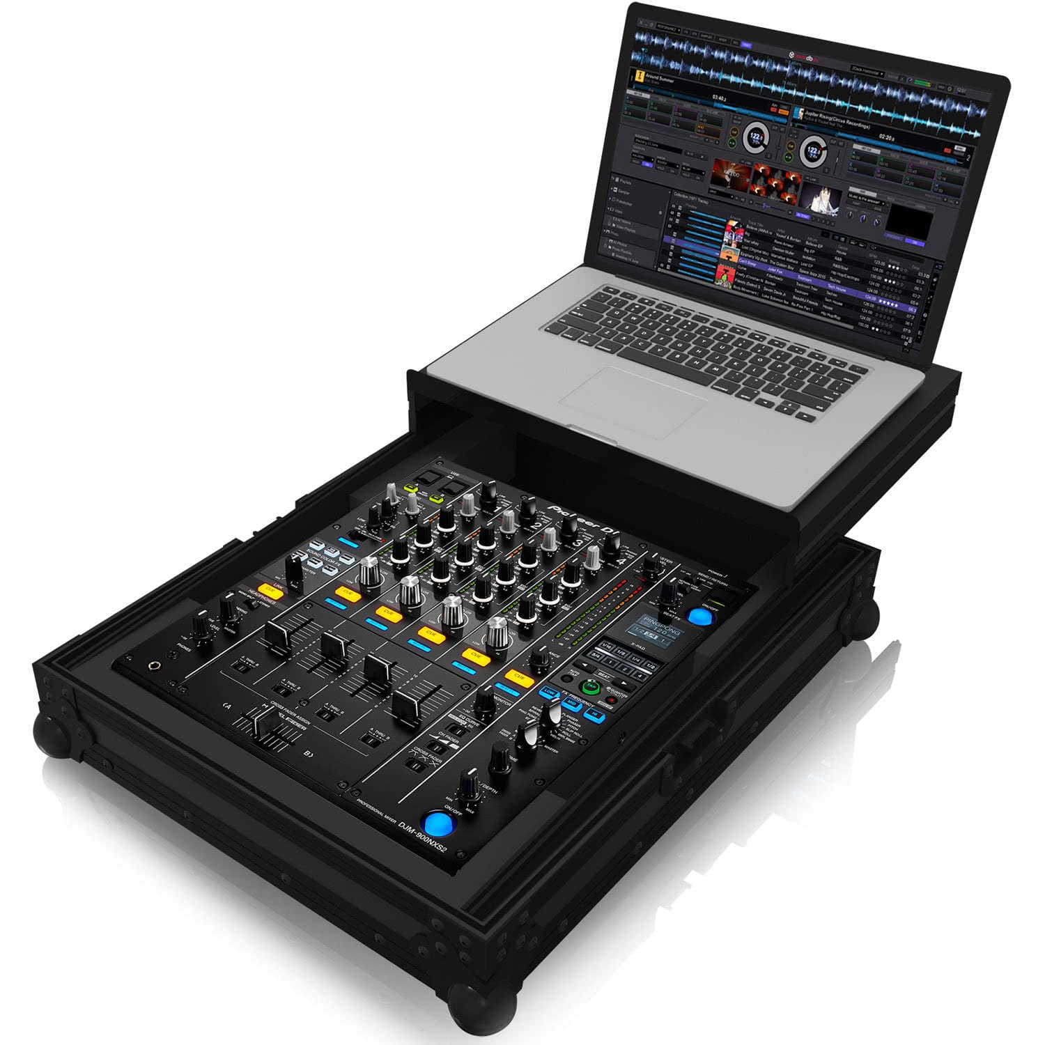 Zomo Flightcase PM-900MK2 Plus NSE в черен Night Style Edition дизайн с алуминиев кант