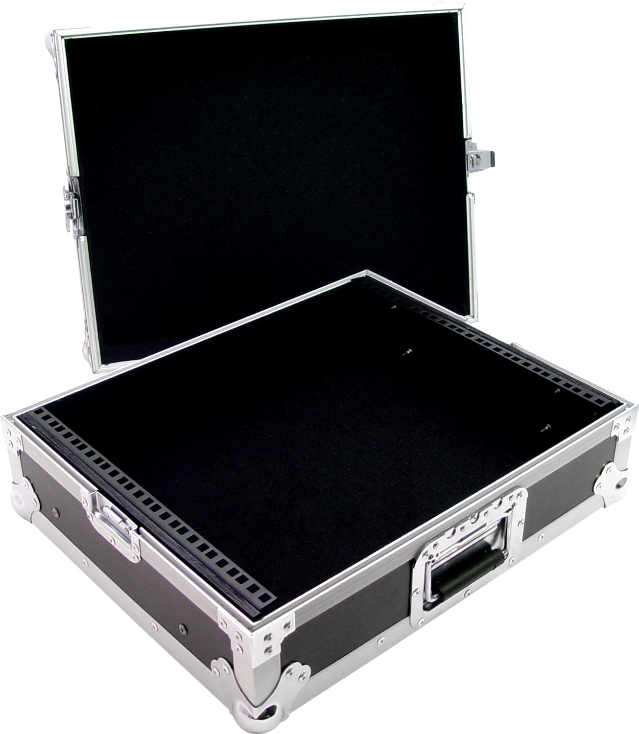 Zomo M-19 flightcase за DJ миксер, изглед под ъгъл