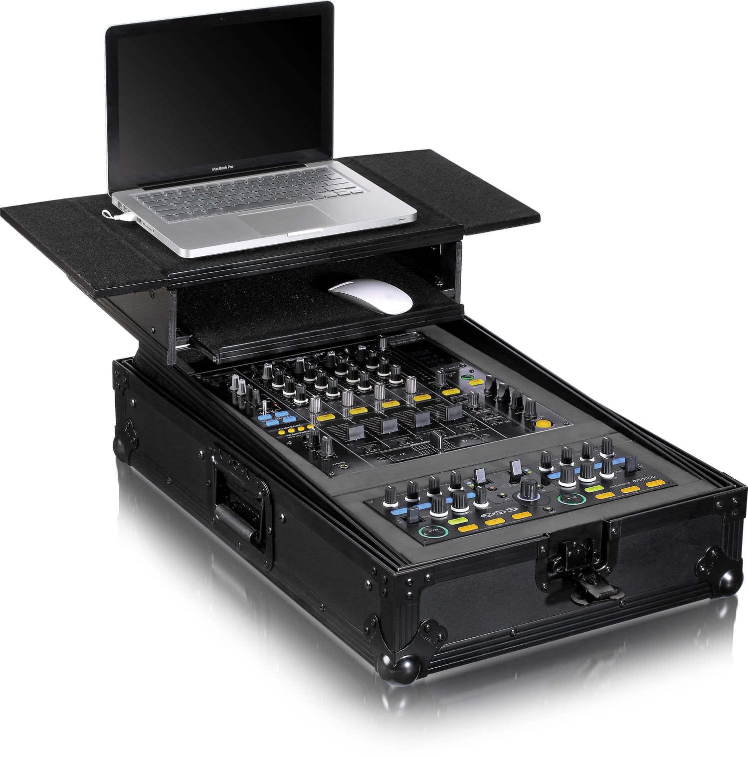 Zomo Flightcase P-MC Plus NSE в черен цвят, общ изглед отпред