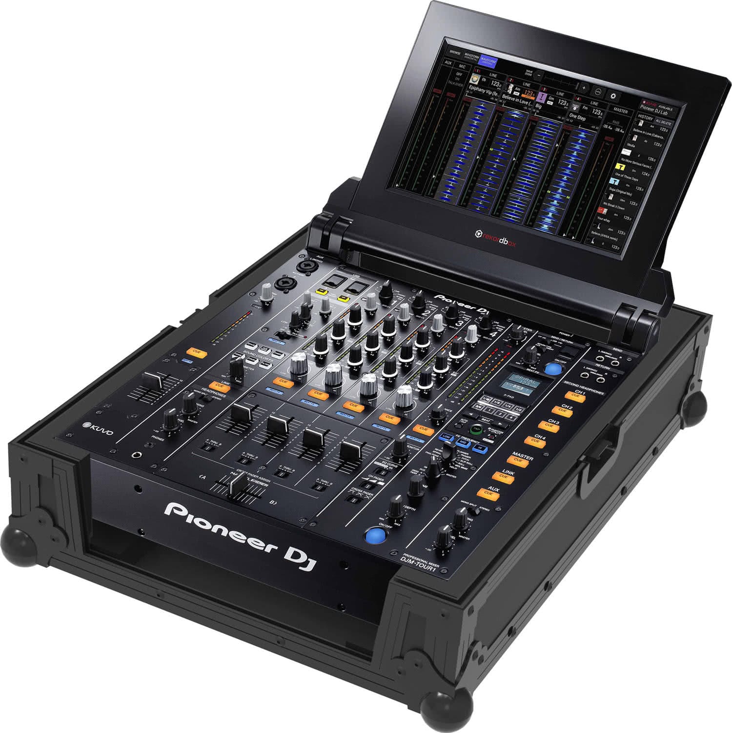 Черен Zomo Flightcase DJM-TOUR1 NSE, затворен, с дръжка и закопчалки