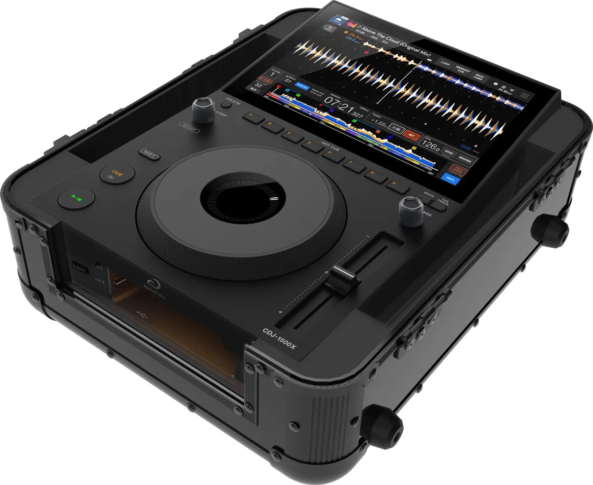 Черен Zomo Flightcase MFC-1500x за CDJ-1500X, затворен, поглед отпред