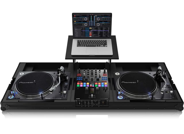 Zomo Flightcase Set PLX9 Plus NSE в черен Night Style Edition дизайн, затворен, изглед отпред