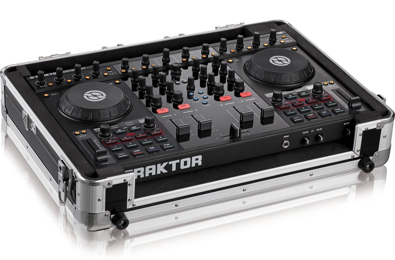 Черен Flightcase Zomo MFC-S4 за DJ контролер, изглед отпред