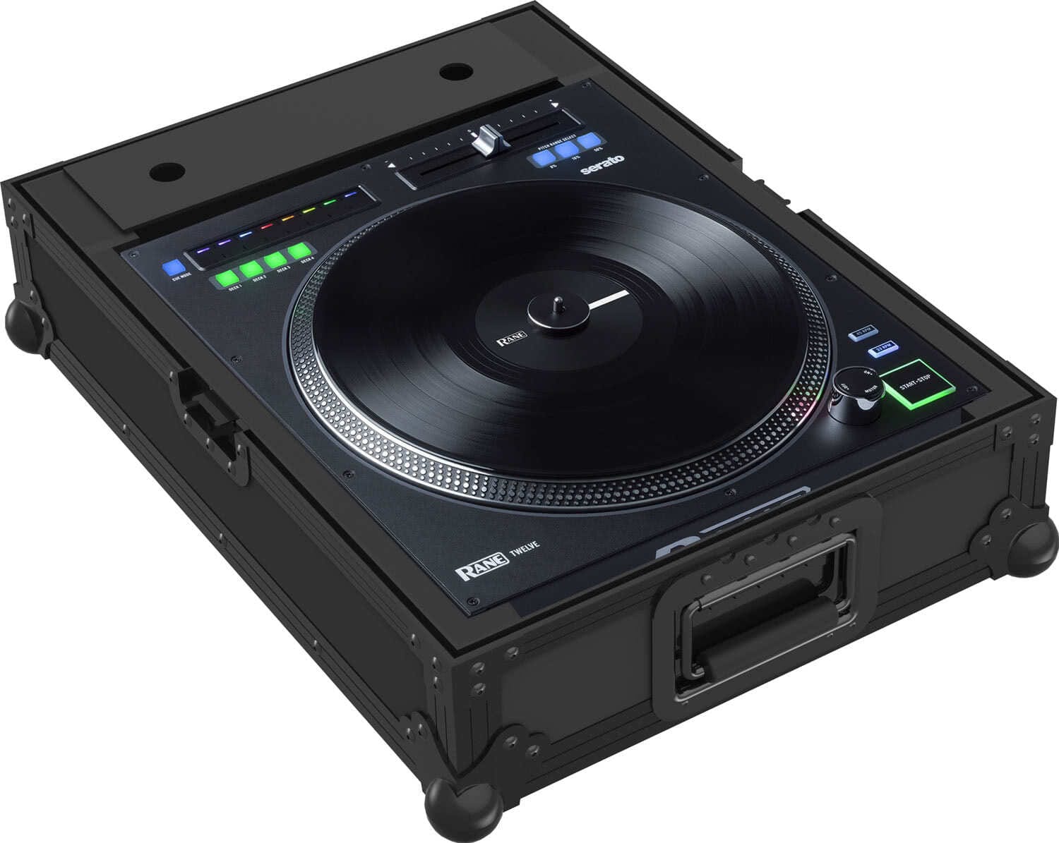 Черен Zomo Flightcase Rane Twelve NSE с алуминиеви профили и ъглови протектори