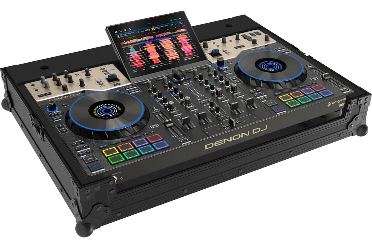 Черен Zomo Flightcase D-Prime-4-G2 NSE за Denon DJ Prime 4 G2, затворен, общ изглед