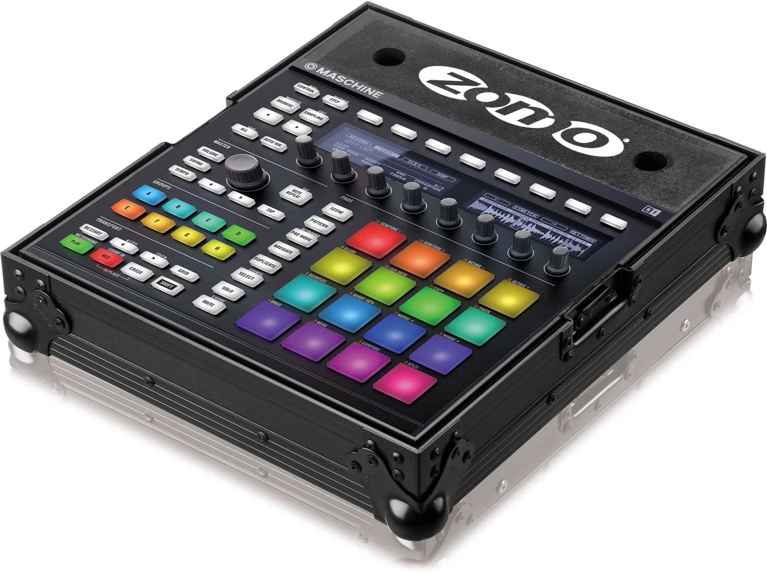 Черен Zomo Flightcase N-Maschine NSE, затворен, поглед отпред