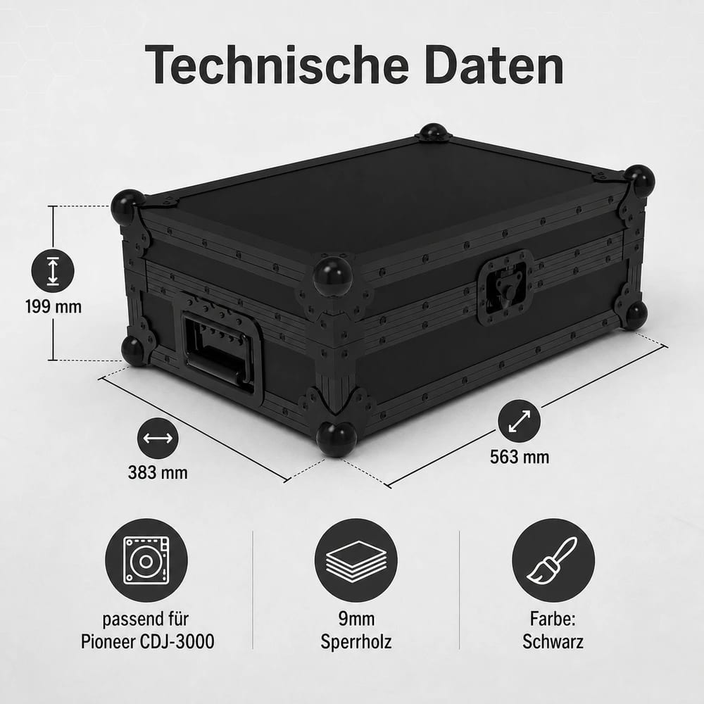 Закопчалка тип „пеперуда“ на черния NSE flightcase на Zomo