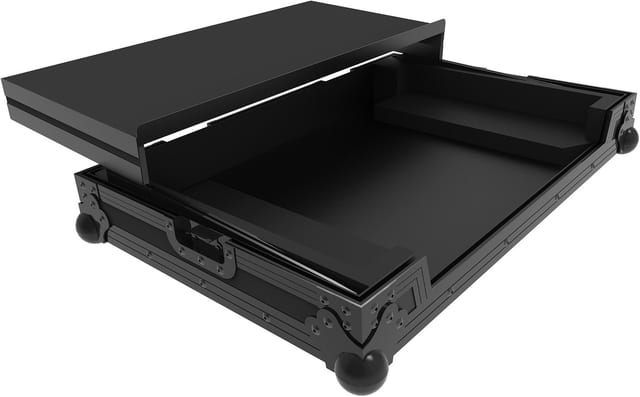 Черен Zomo Flightcase S2 MK3 Plus NSE с алуминиеви профили и ъглови протектори, външен изглед