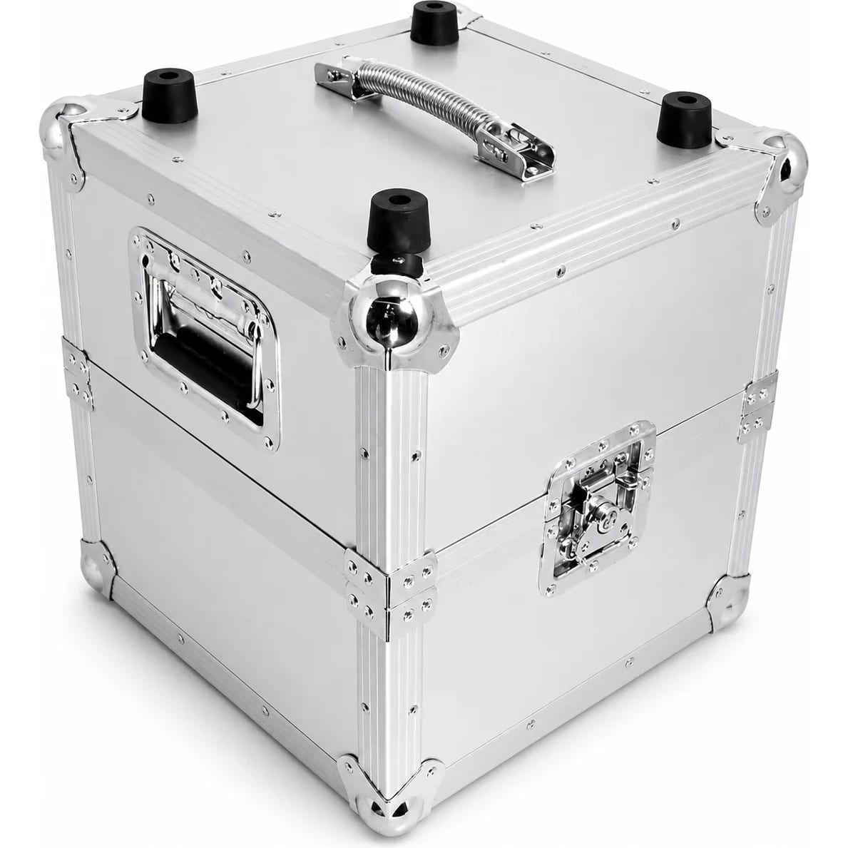 Сребрист кейс за винилови плочи Zomo Recordcase MP-100 V.2
