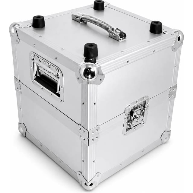 Сребрист кейс за винилови плочи Zomo Recordcase MP-100 V.2