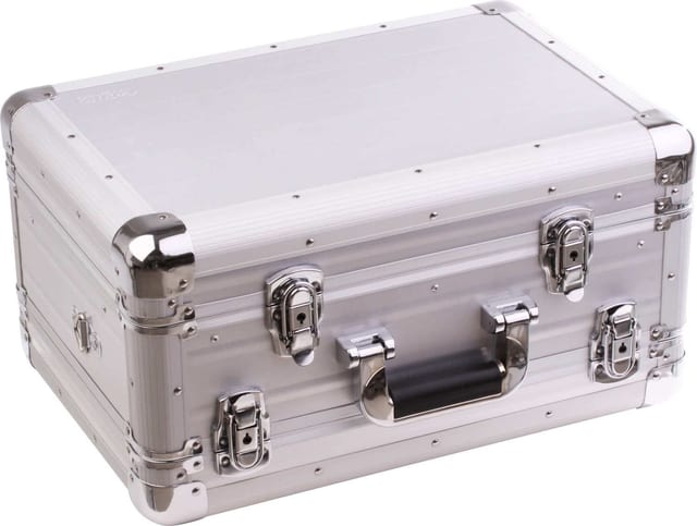 Zomo Flightcase VC-2 XT в сребрист цвят, общ изглед отпред