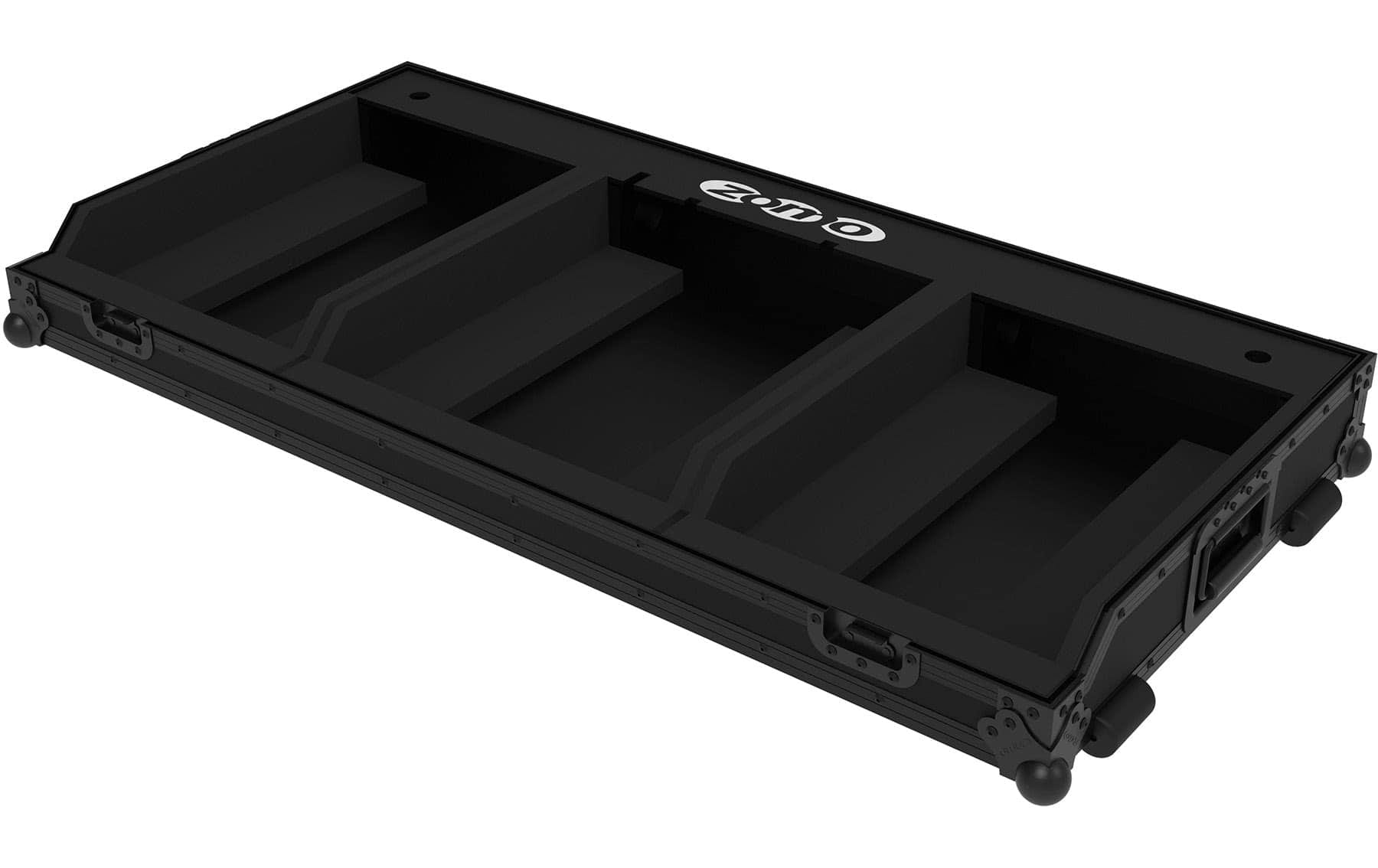 Zomo Flightcase Set-30A9 NSE с отворен капак и вътрешна подплънка за CDJ-3000 и DJM-A9