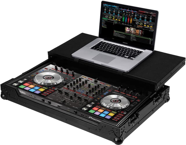 Черен Zomo Flightcase P-DDJ-SX3 Plus NSE със затворен капак, изглед отпред