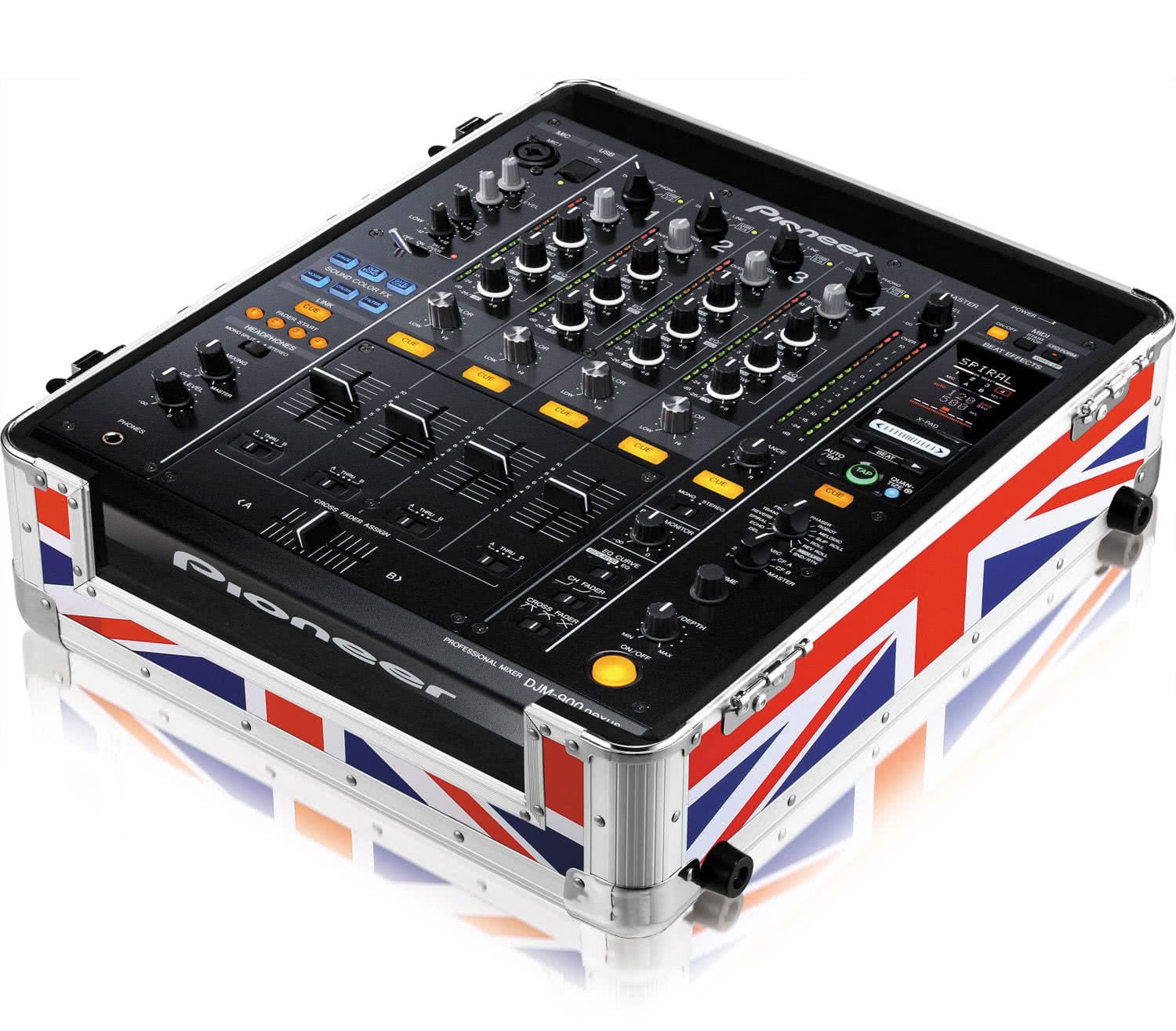 Zomo Flightcase CDJ-13 XT UK-Flag – детайл на разцветката