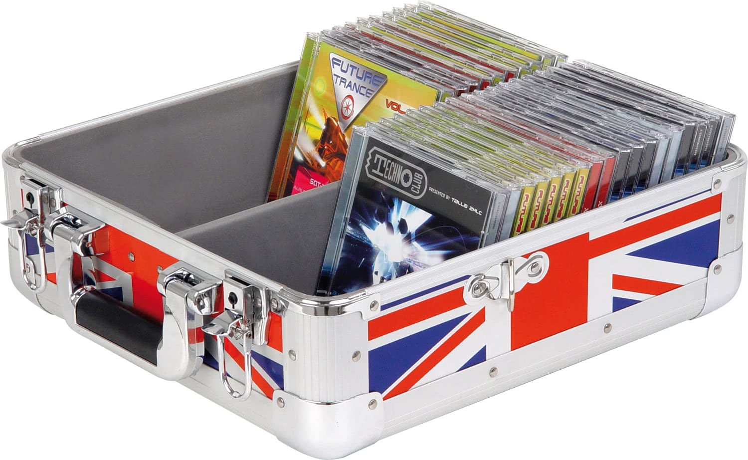 Zomo CD Case CD-50 XT UK-Flag, детайл на разцветката и изработката