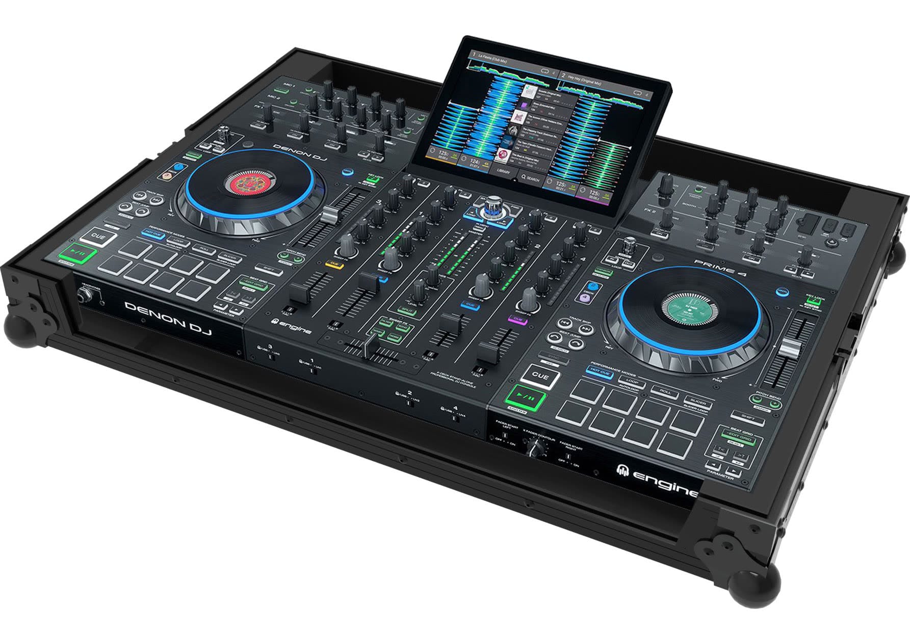 Zomo D-Prime 4 NSE Flightcase за Denon Prime 4 – затворен, черен, общ изглед