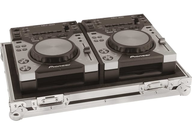 Сребрист Zomo Flightcase PC-400/2 за CD плейъри – общ изглед