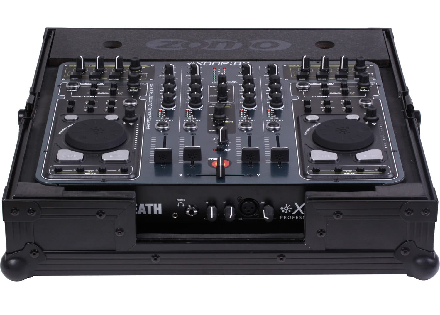 Zomo Flightcase Xone DX NSE с отворен капак и подплатен интериор