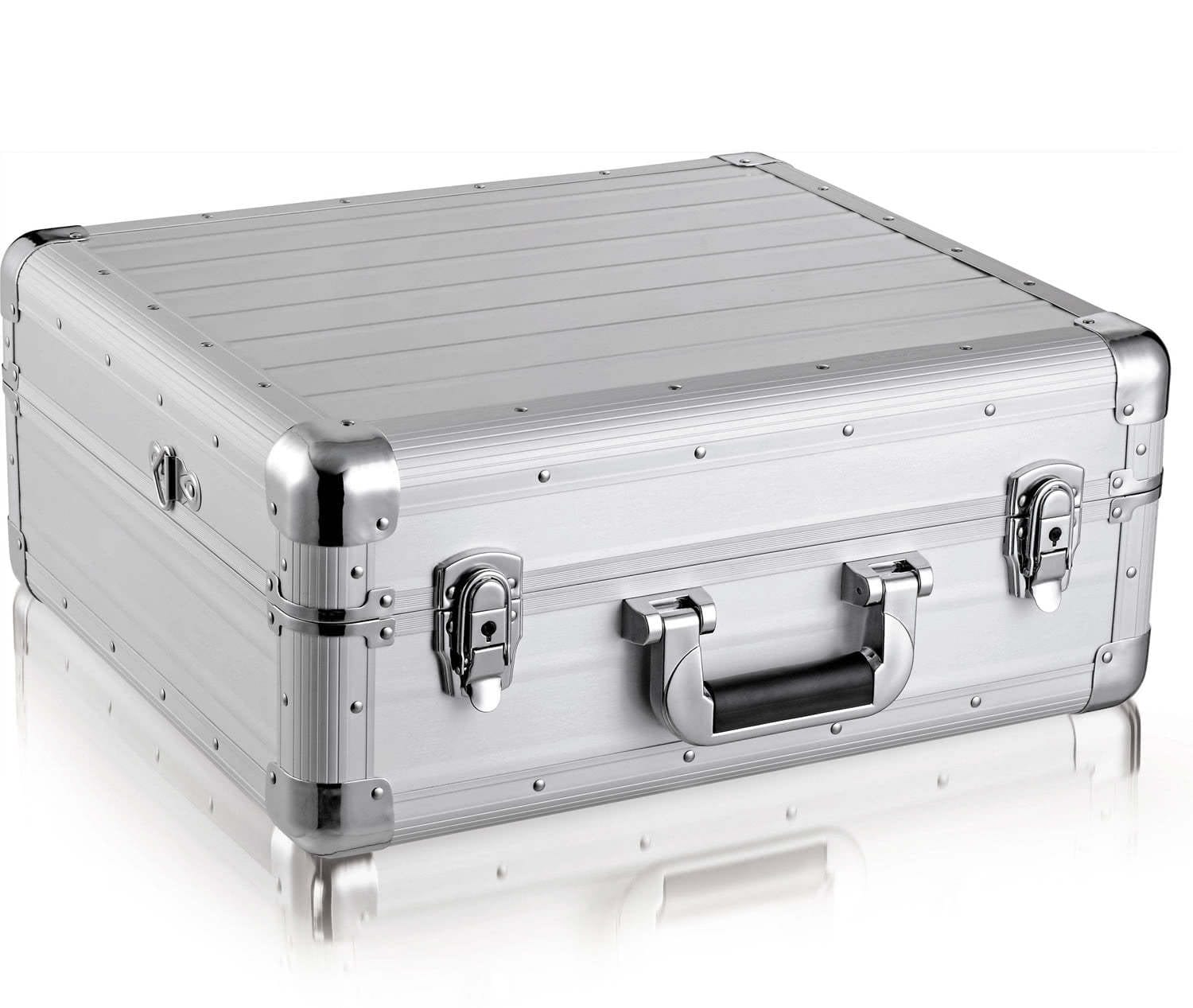 Zomo Flightcase CDJ-13 XT в сребрист цвят – общ изглед отпред