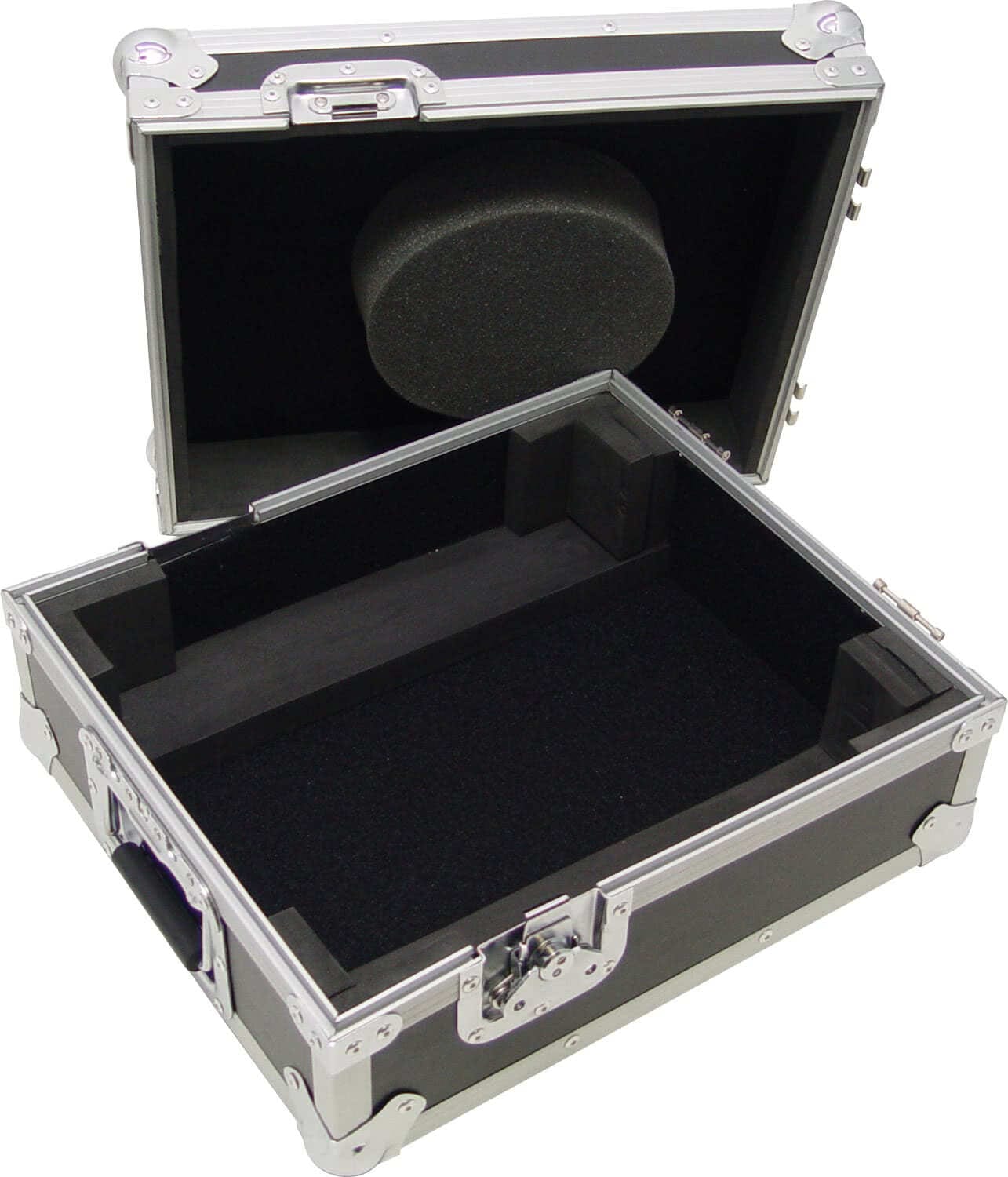Лилав flightcase Zomo D-700 за DJ миксер, изглед отстрани