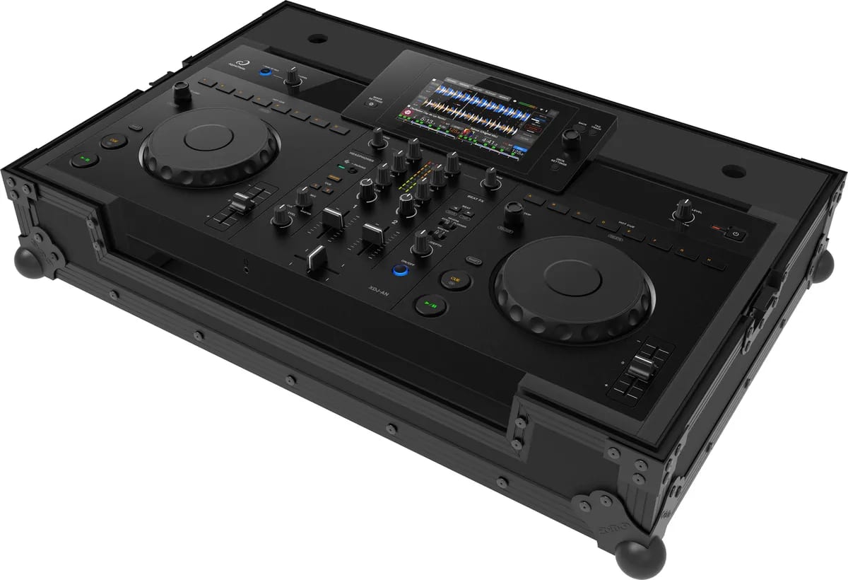 Черен Zomo Flightcase A-XDJ-AN NSE със закопчалки тип пеперуда и алуминиеви кантове