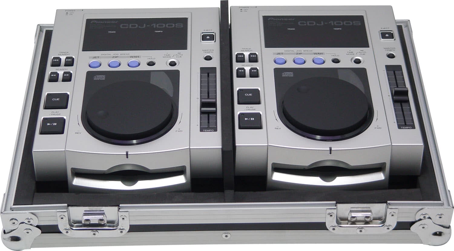 Zomo PC-100/2 син Flightcase за CD плейъри отстрани
