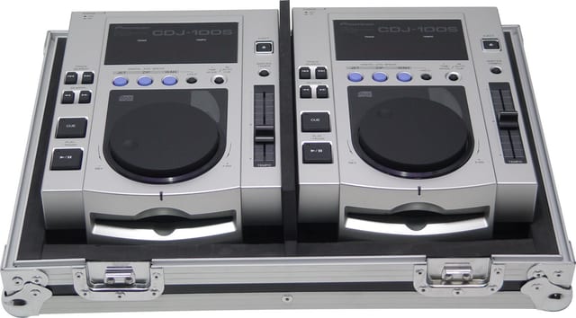 Zomo Flightcase PC-100/2 сребрист кейс за CD плейъри – общ изглед