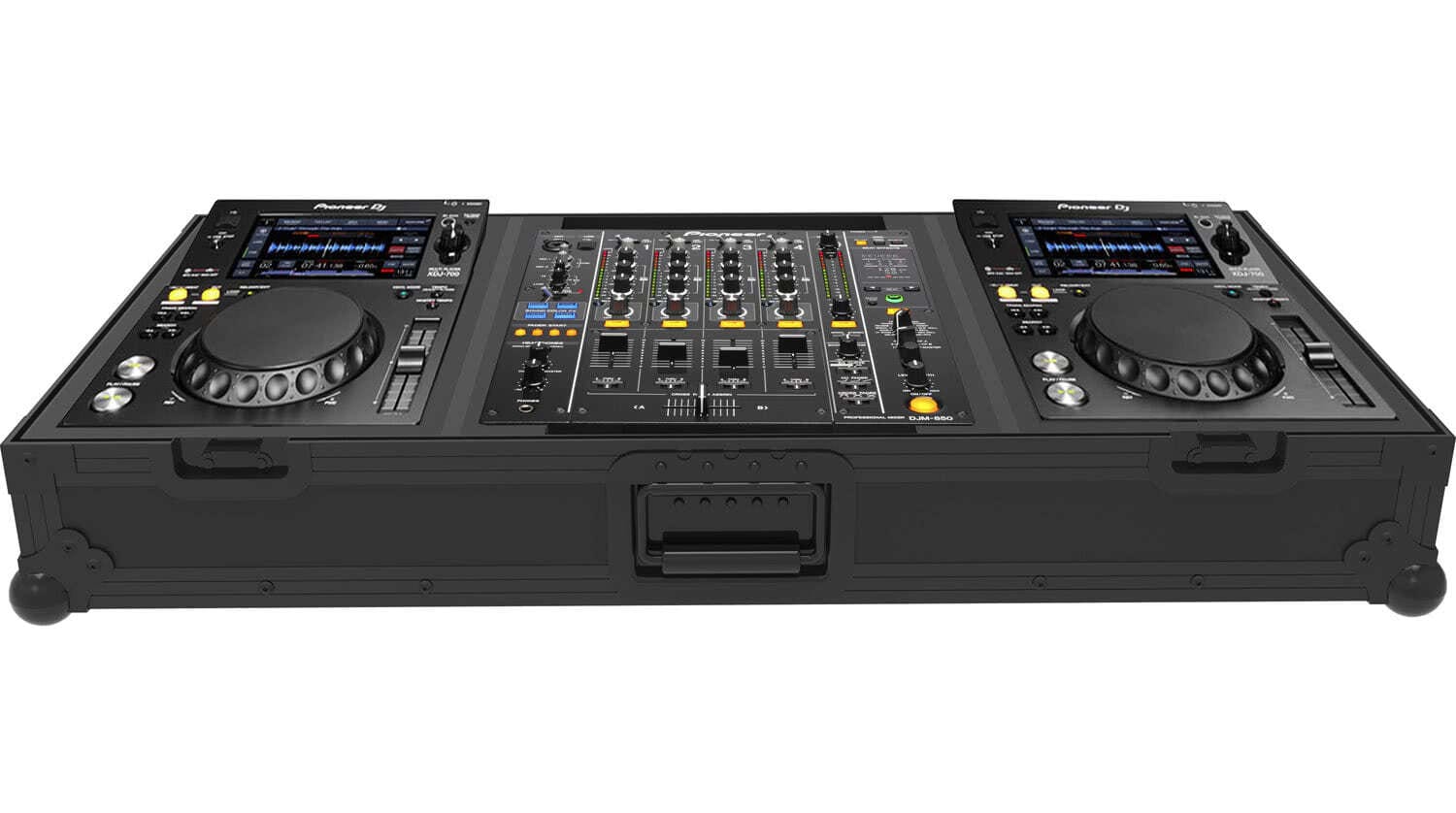Черен Zomo Flightcase Set-700 NSE за два Pioneer XDJ 700 и 12" миксер
