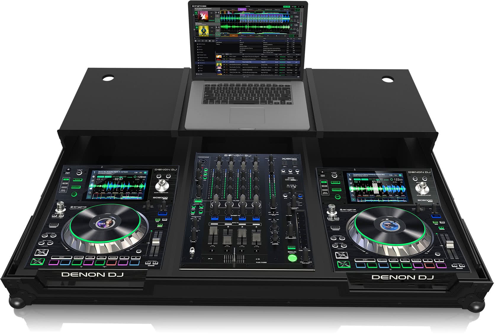Черен Zomo Flightcase SCX-1800 Plus NSE за Denon Prime серията
