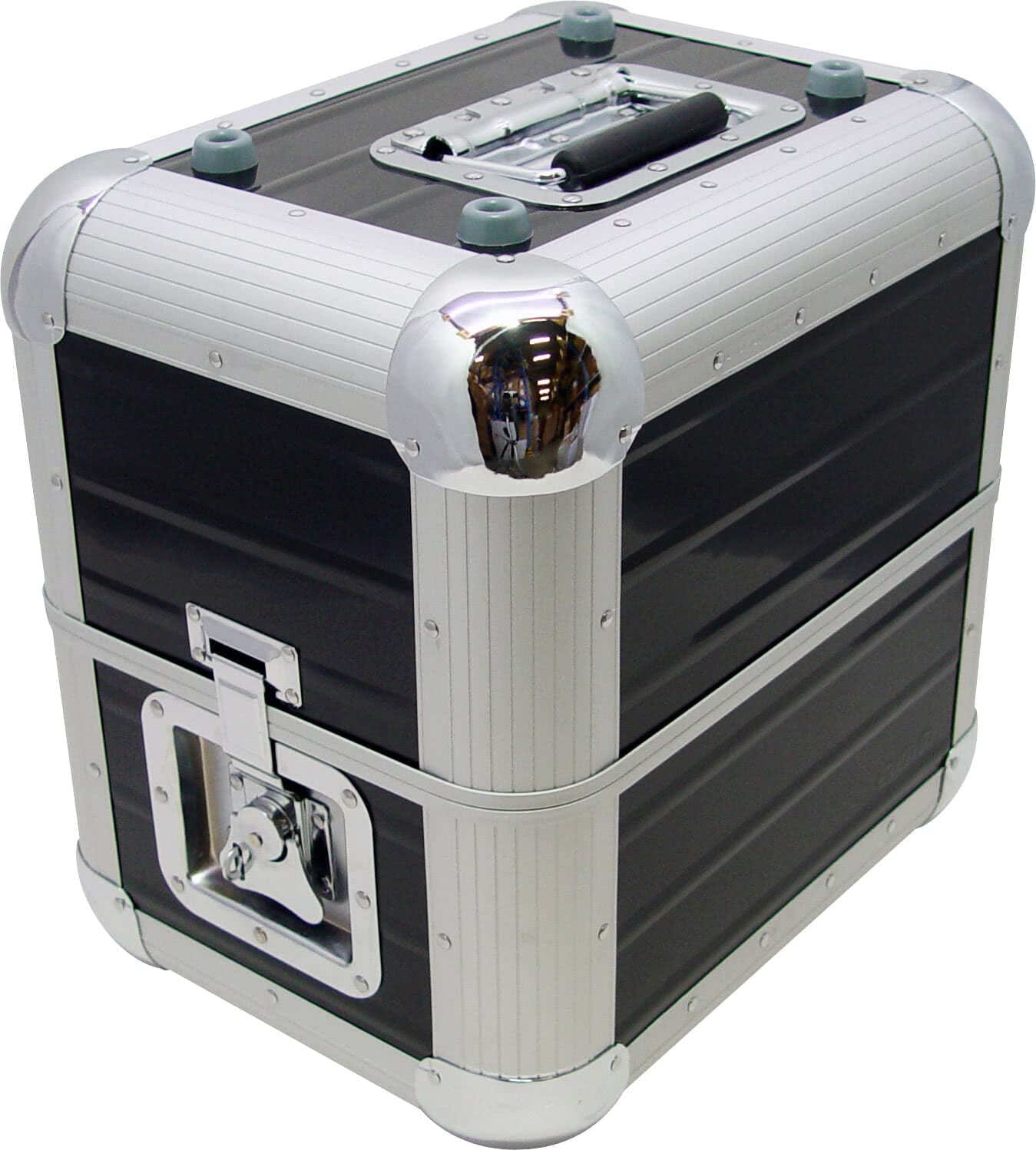 Черен кейс за винилови плочи Zomo Recordcase MP-80 XT, общ изглед
