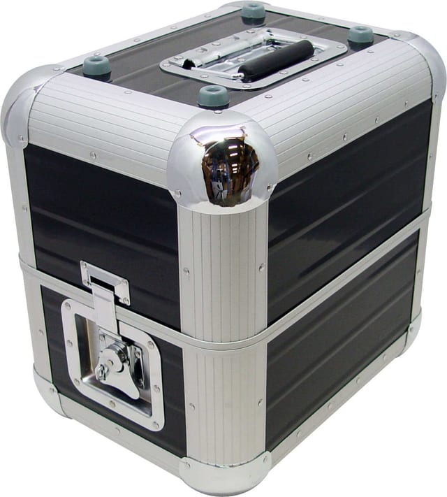 Черен кейс за винилови плочи Zomo Recordcase MP-80 XT, общ изглед
