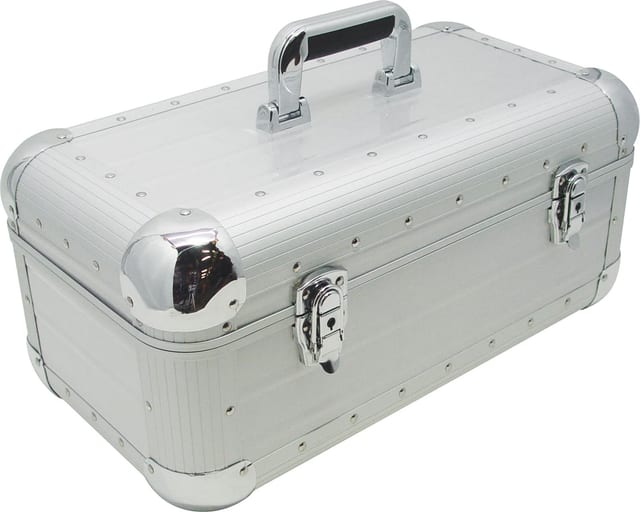 Zomo Recordcase RS-250 XT сребрист кейс за винил, изглед отпред
