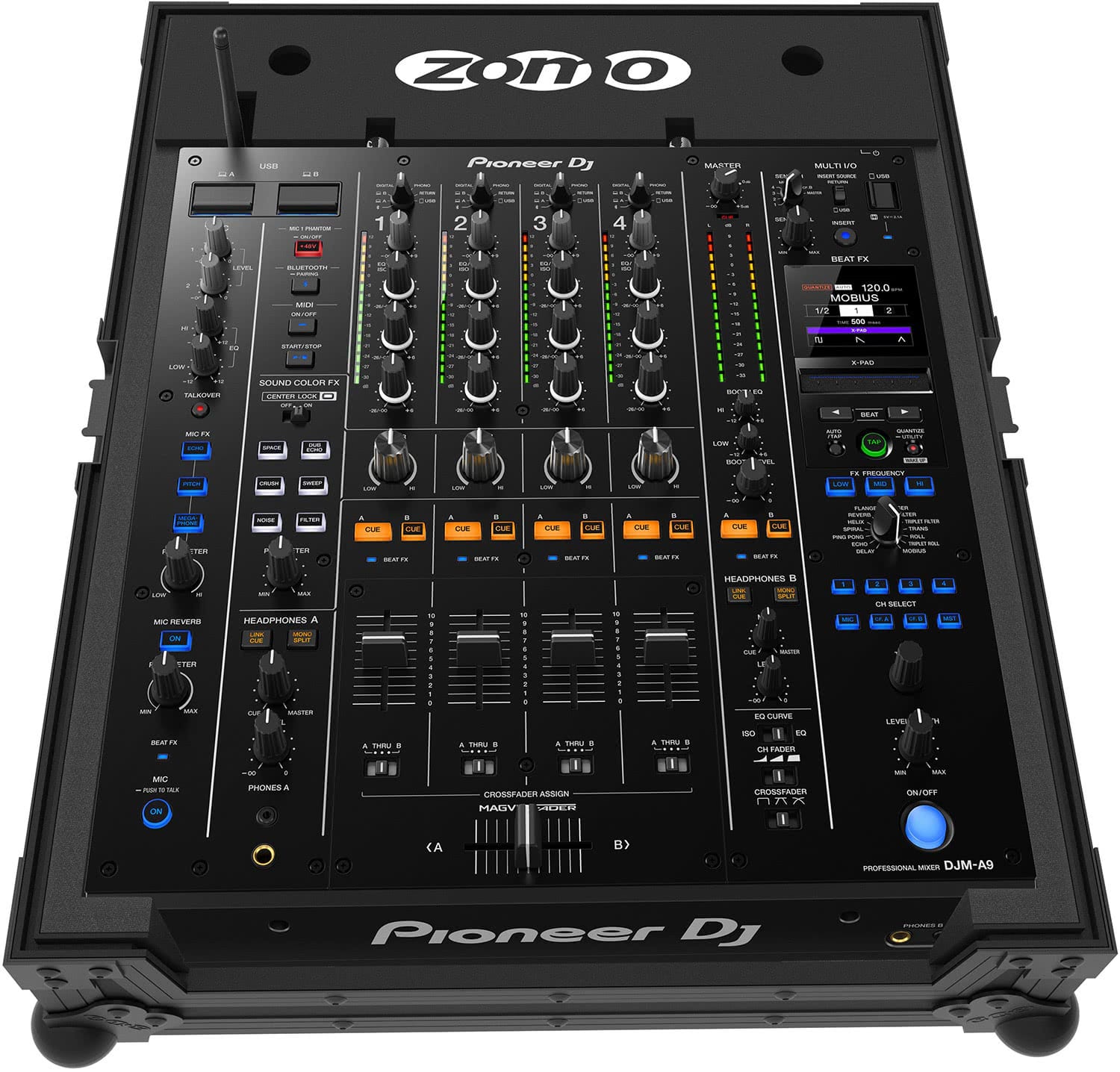 Zomo Flightcase PM-A9 NSE със затворен капак и закопчалки тип пеперуда