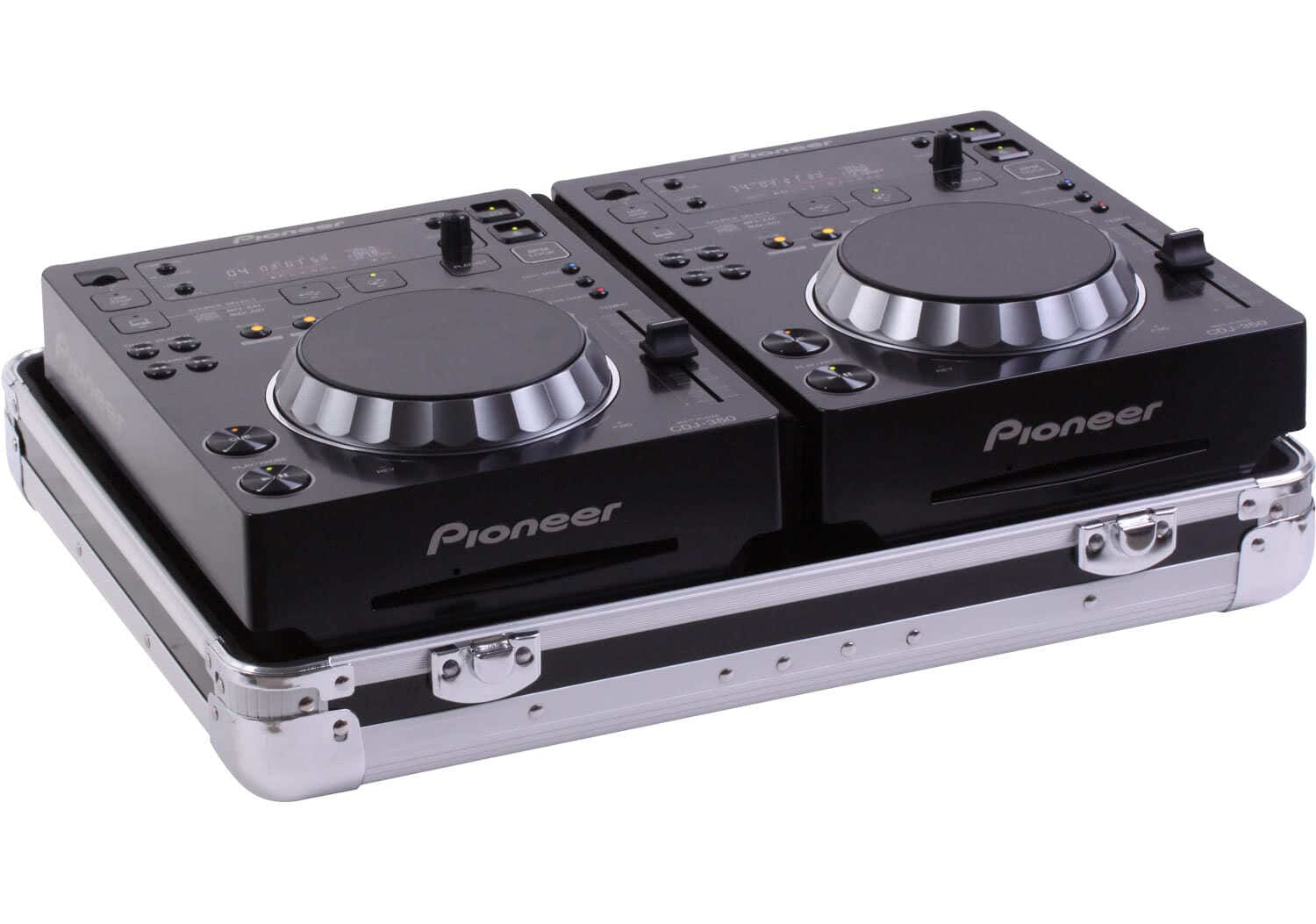 Черен Zomo Flightcase CDJ-2 XT, общ изглед отпред