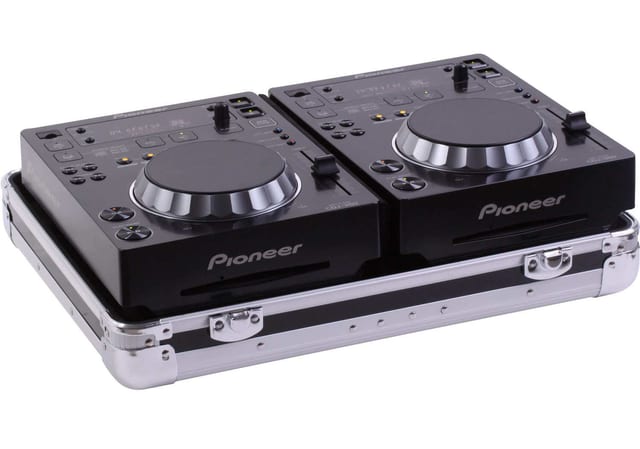 Черен Zomo Flightcase CDJ-2 XT, общ изглед отпред