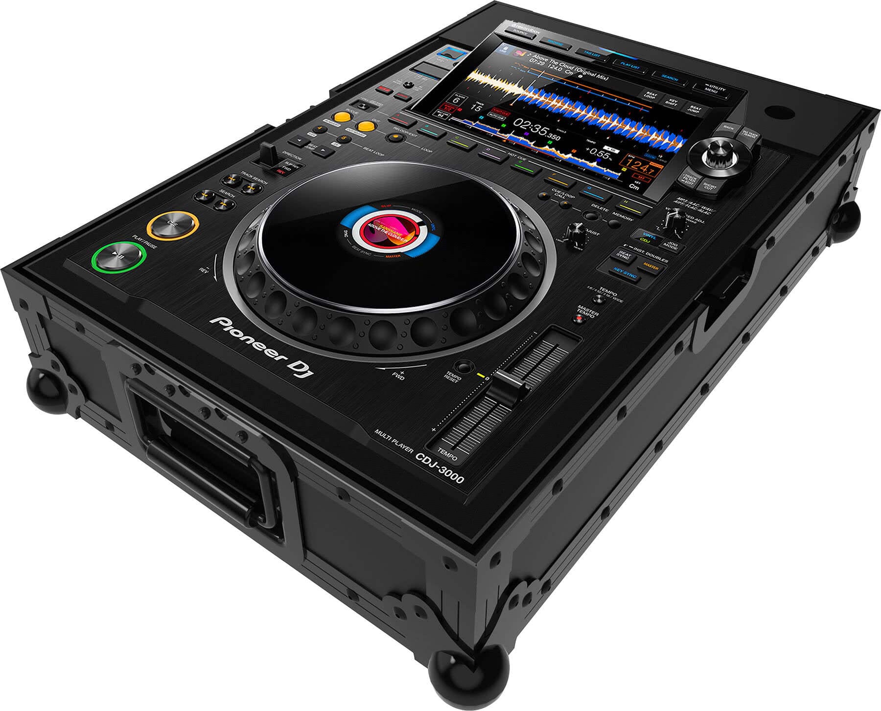 Zomo P-CDJ-3000 NSE flightcase, черен, предна гледна точка