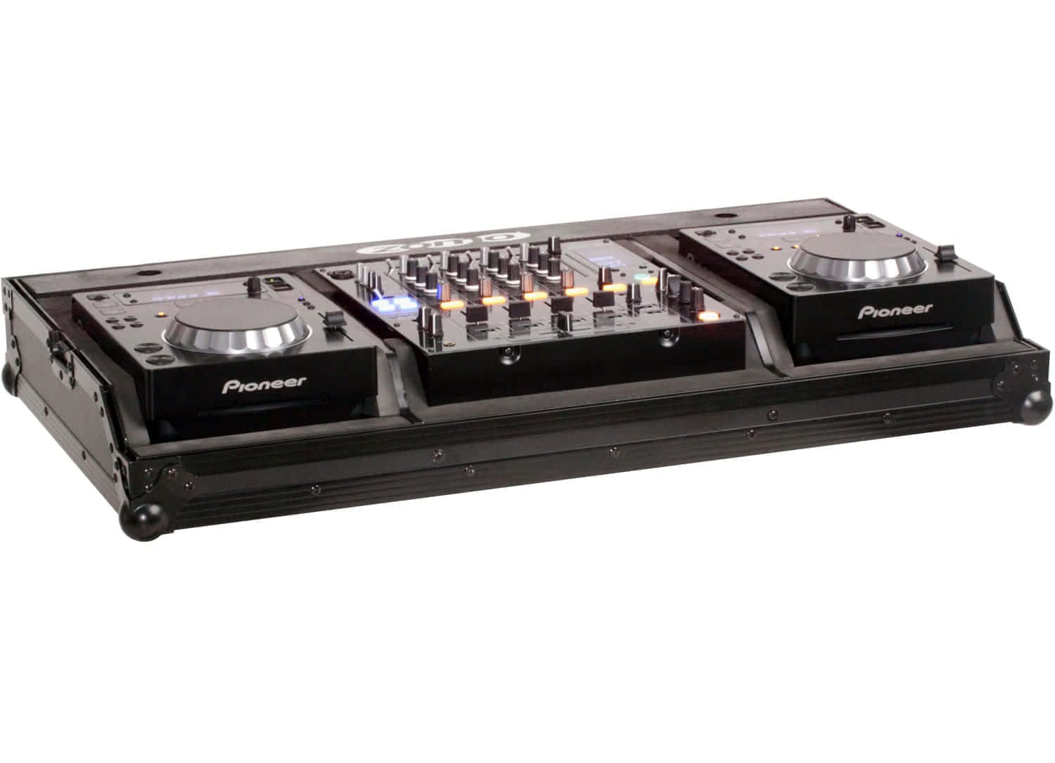 Zomo Flightcase Set 350 NSE в черно, затворен кейс отпред